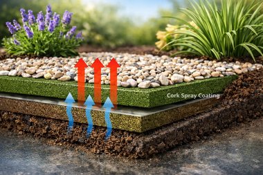 Cork Spray in Landscaping Applications