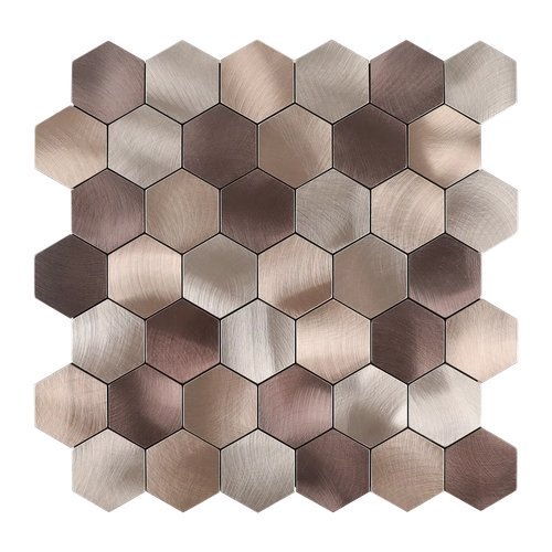 Modern Hexagon Aluminum Mosaic