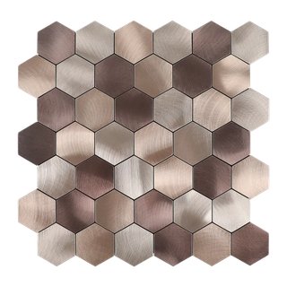 Modern Hexagon Aluminum Mosaic