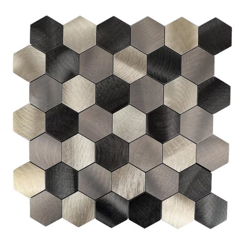 Modern Hexagon Aluminum Mosaic